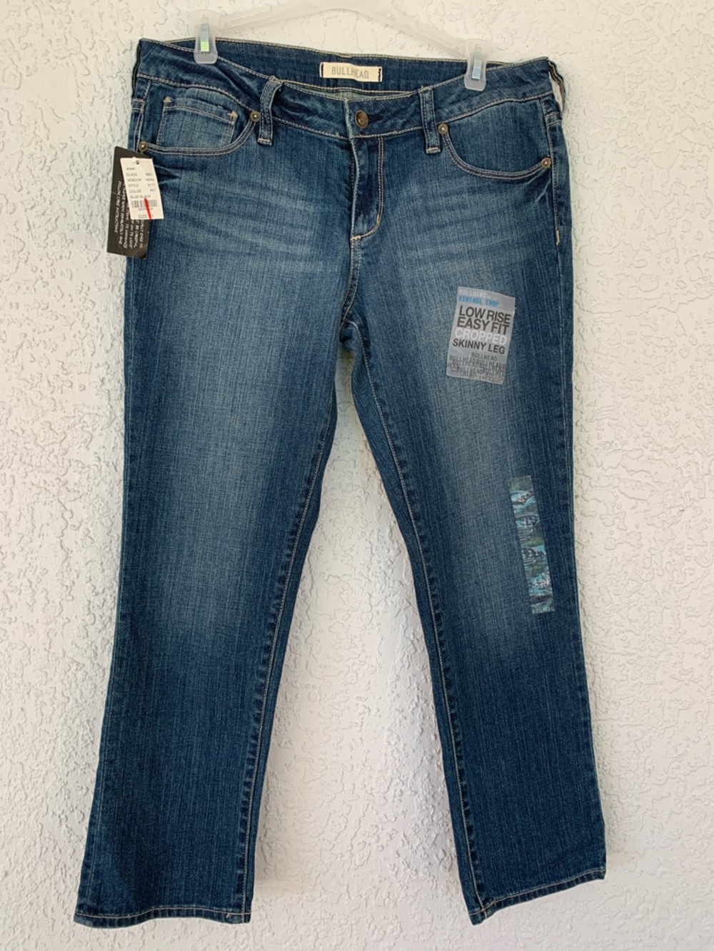 Bullhead vintage crop low rise easy fit cropped skinny leg jeans size 11